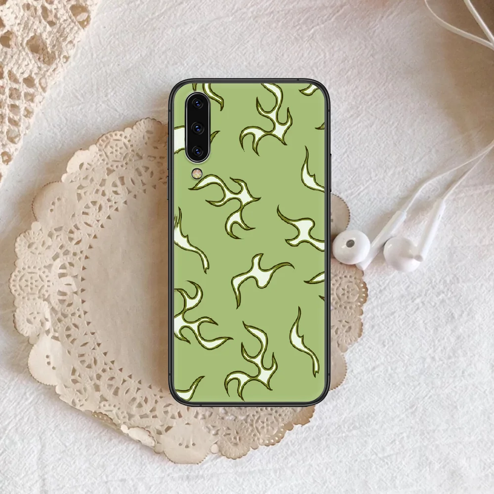 

artistic fire Phone Case Cover For Samsung Galaxy A10 A11 A20 E A21 A30 A40 A41 A50 A51 A70 A71 A81 S 4G 5G black Cell Fashion