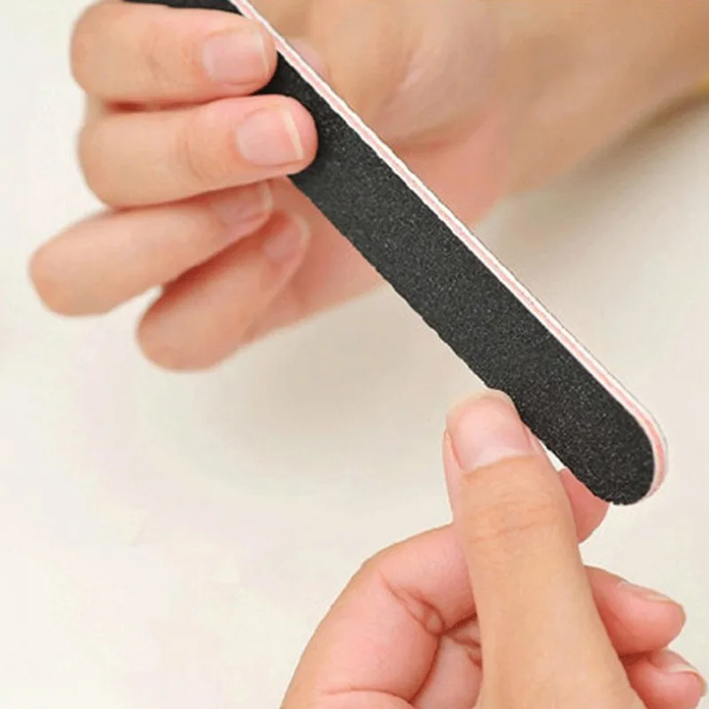 Пилочка для ногтей 100/180 шлифовальный набор двухсторонний маникюр с полировкой