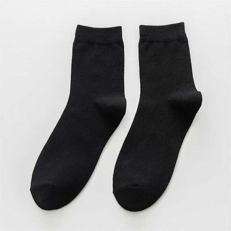 5 Pack мужские черные бамбук хлопковые носки Для мужчин Повседневное Бизнес без