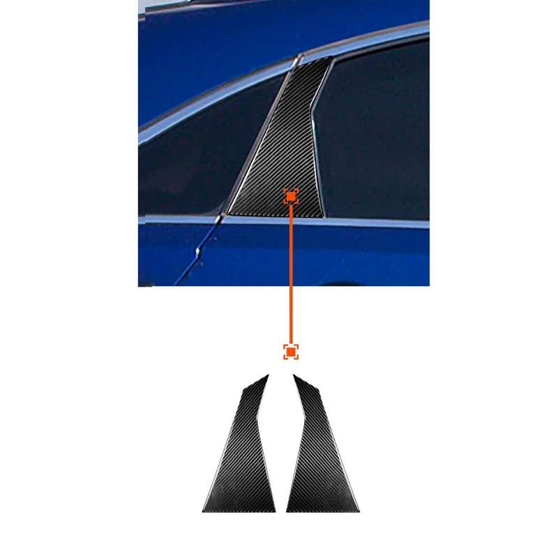 

Carbon Fiber Stickers for Infiniti FX 2009-2013 QX70 2014+ A Pillar Rear Door Post Window Pillars Cover Strip