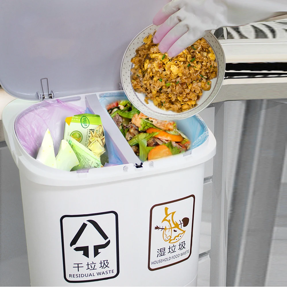 42L для мусора Кухня хранения вертикальная подставка большой двойные слои