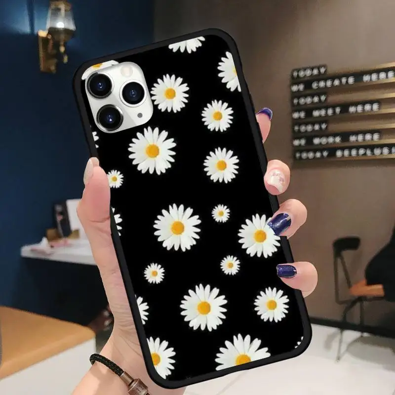 

Daisy floral sunflower design Phone Case for iPhone 11 12 pro XS MAX 8 7 6 6S Plus X 5S SE 2020 XR Soft silicone