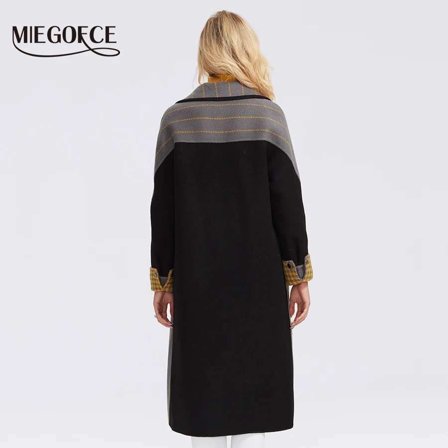 MIEGOFCE 2019 осенне зимнее пальто для женщин кашемировая куртка женское Шерстяное