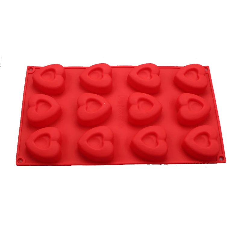 

12/6 Holes Heart Shapes Cake Silicone Molds Chocolate Jelly Pudding Ice Dessert Cake Decorating Tools Bakeware Set Kicthen Mould