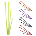 Маленькая шпатель N80E для макияжа, тонкие силиконовые бриллиантовые скребки, 3 размера