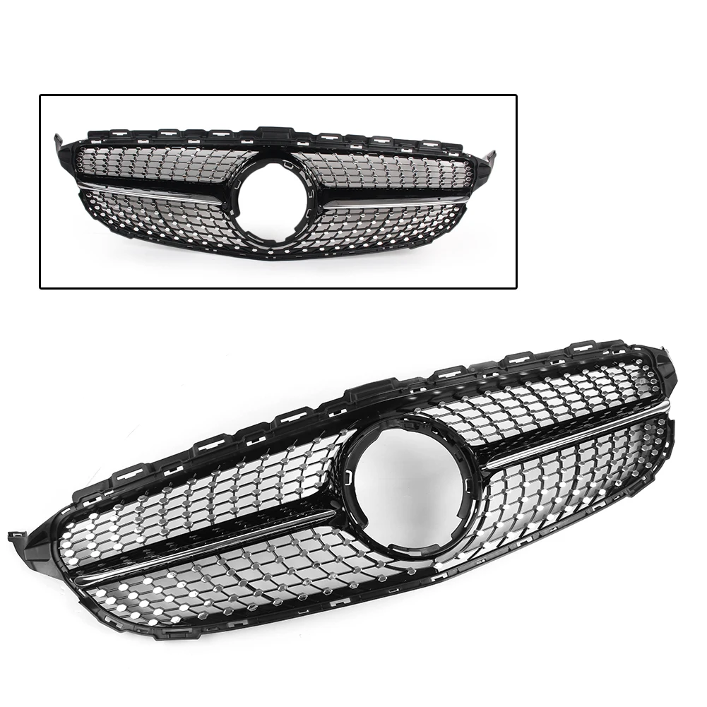

Diamond Grille DNN Car Front Upper Grill For Mercedes-Benz 2019 C-Class W205 C200 C250 C300 C350 (NOT FIT AMG Model) No Logo Kit