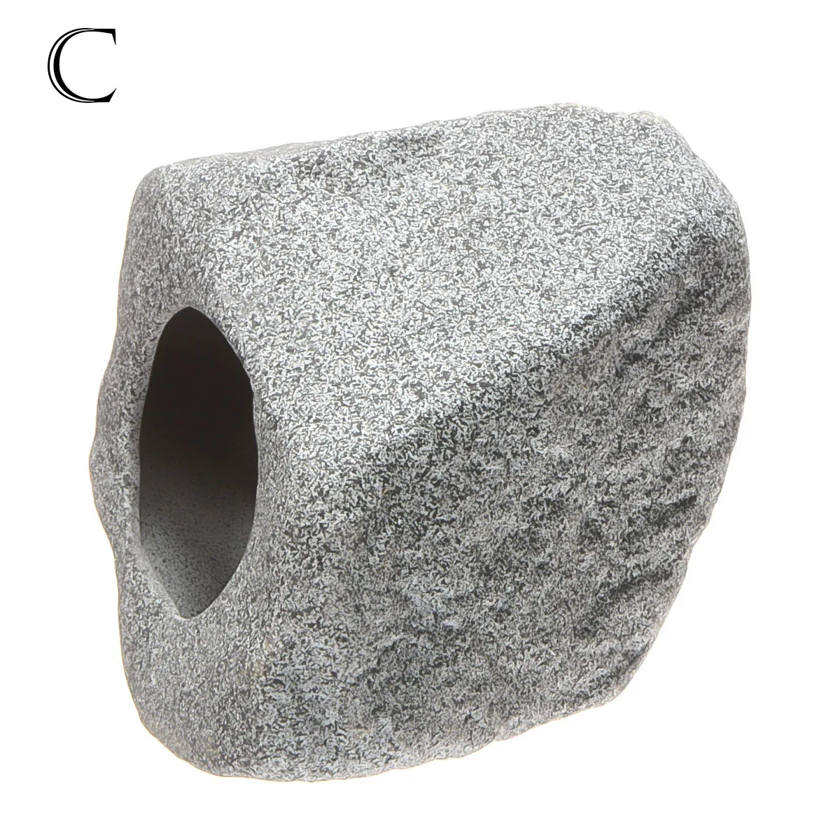 Saim украшение аквариума серый керамический неправильный камень креветка пещера