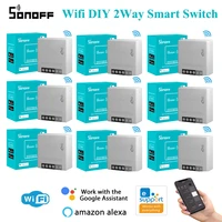 sonoff minir2 wifi mini smart diy switch 2 way control timing support ewelink app remote control alexa google home automation