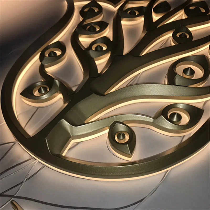 Полированная нержавеющая сталь задняя подсветка буквы окрашенная металлическая