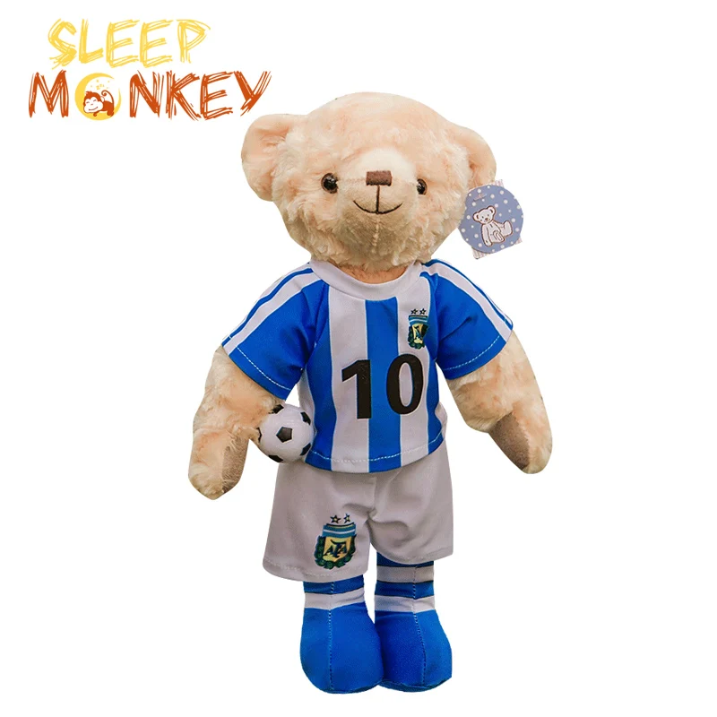 Плюшевый футбол игрушки бойфренд Футбольная форма плюшевый мишка кукла малыш