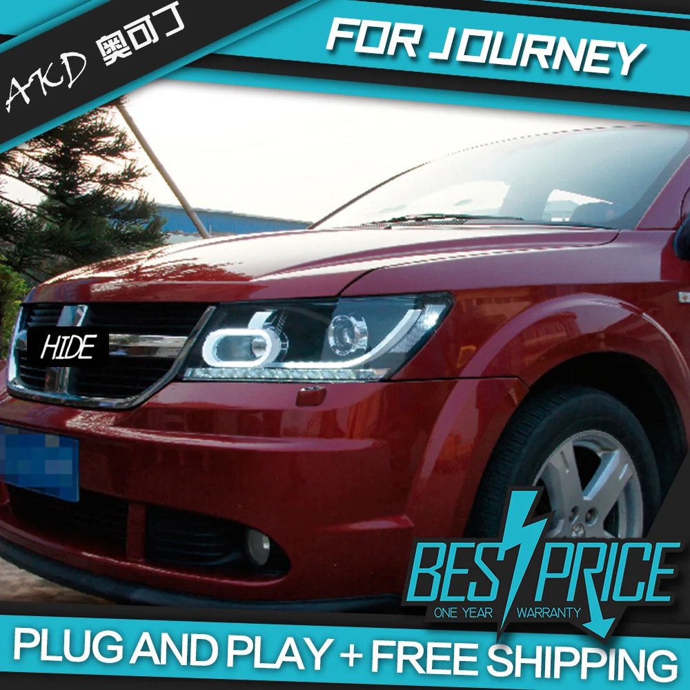 АКД автомобилей Стайлинг фар для Dodge путешествие Fiat Freement фары светодиодный