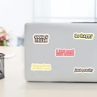 a 50pcspack motivational happy life quotes diary laptop decal planner memo scrapbooking sticker stationery child stickers