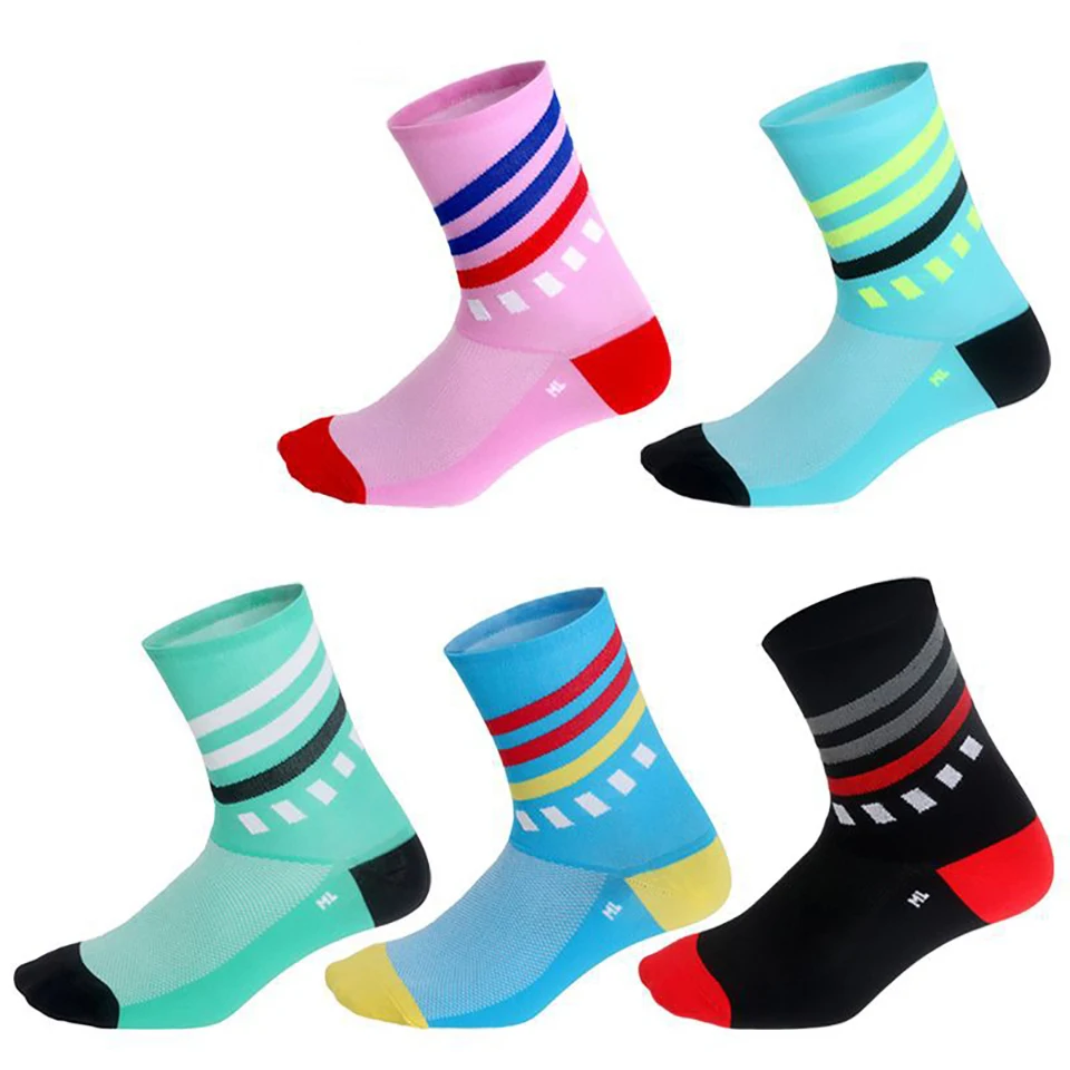 

GOBYGO 1 Pair Cycling Socks Men Outdoor Sports Casual Running Basketball Sockings Breathable Sweat-absorbent Compression Socks