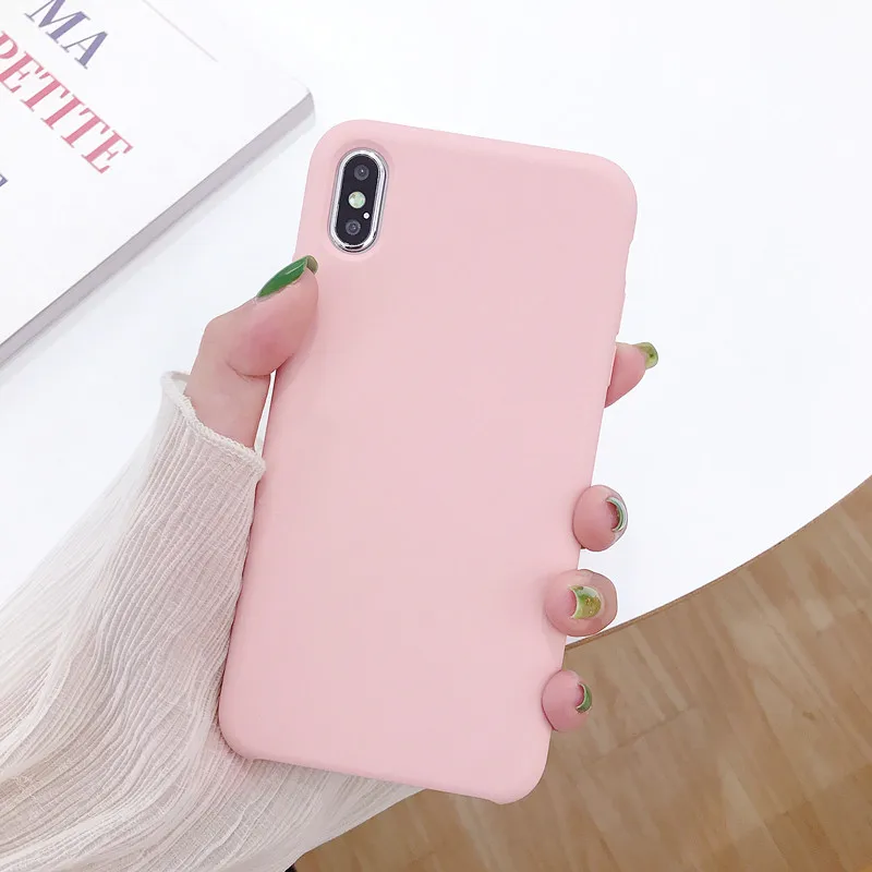 Жидкий силиконовый чехол для iPhone 7, 8, 6, 6s Plus, устойчивый к царапинам, защитный чехол для iPhone 11 Pro Max XR X XS Max, чехол