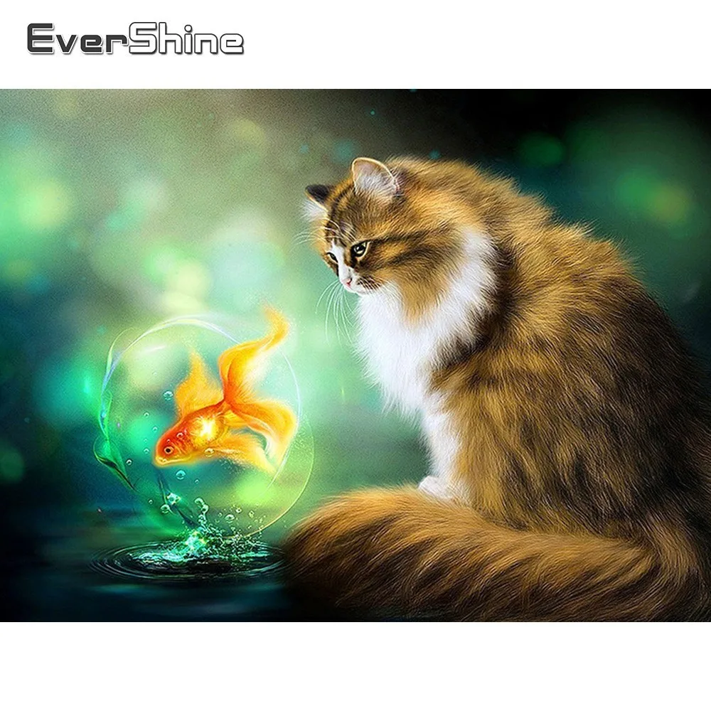 Evershine DIY Алмазная картина полная дрель квадратное животное вышивка крестиком