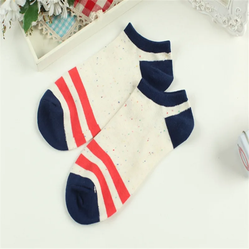 ZDL 135 Для женщин короткие низкие носки до лодыжки Хлопок Повседневное широкими