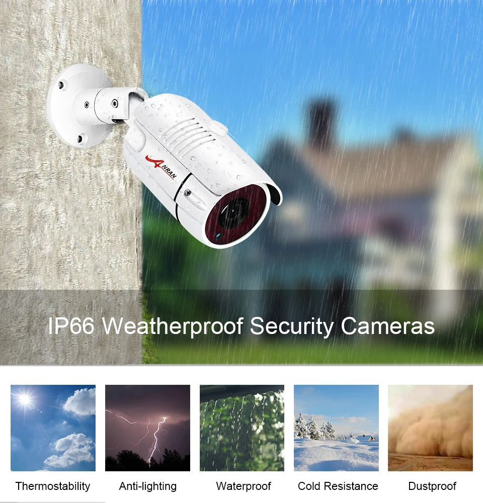 ANRAN система видеонаблюдения 3MP CCTV камера POE NVR комплект Onvif безопасности HD IP