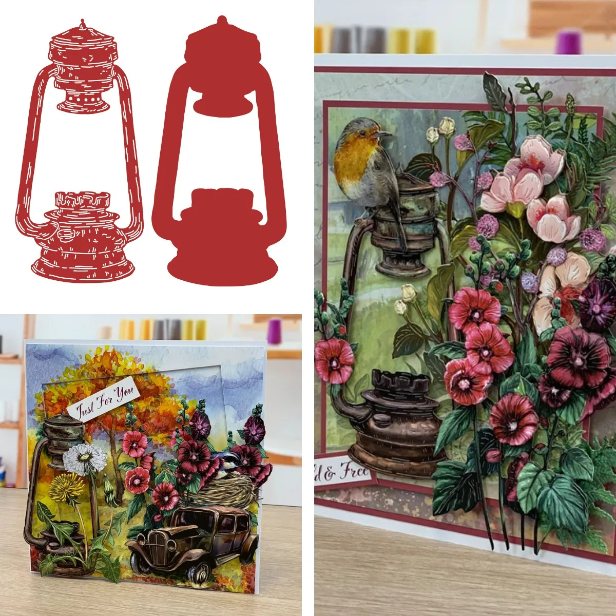 

Kerosene Lamp Metal Cutting Dies Scrapbook Diary Decoration Stencil Embossing Template DIY Greeting Card Albums New 2021