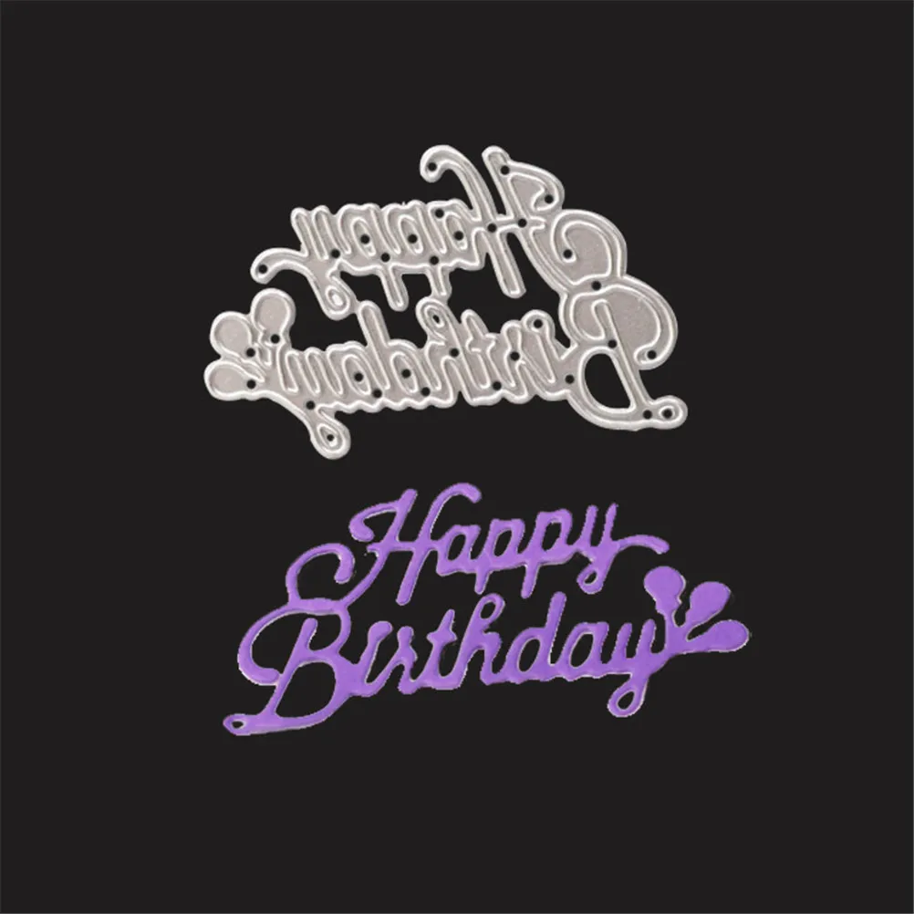 

for DIY Scrapbooking/photo album Decorative Embossing DIY Paper Cards Metal stenciles Stencils Funny Happy birthday