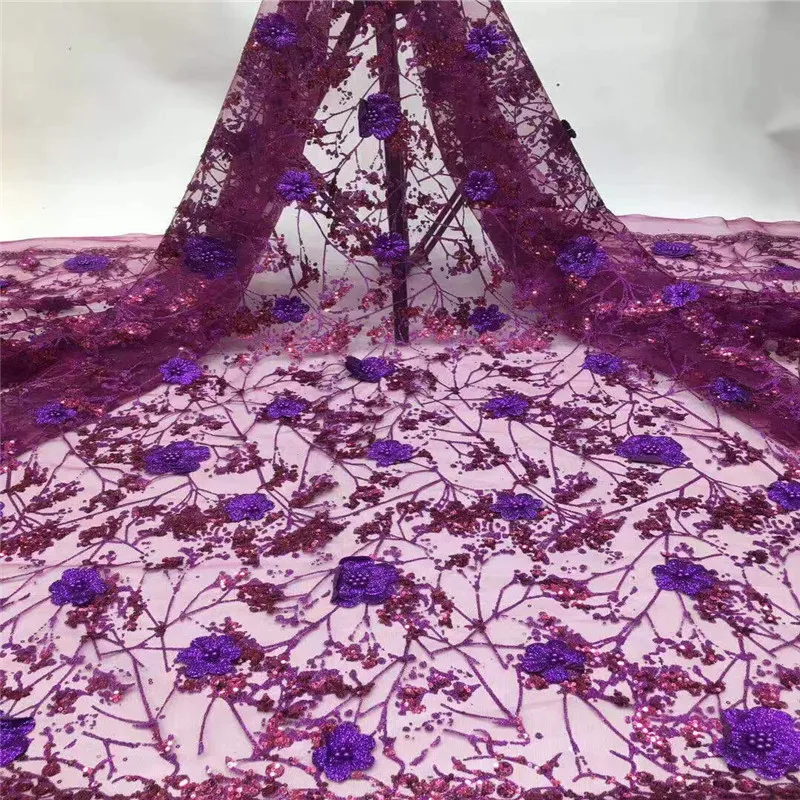 2020 фиолетовая африканская кружевная ткань зеленого цвета высокого качества