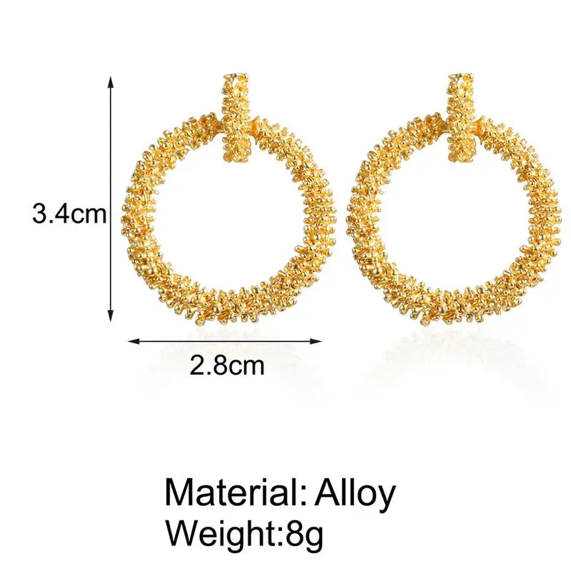 

1Pair Retro Geometry Earrings Creative Hollow out Drop Earrings Alloy Pendant Earrings Statement Earrings Dangle Earrings