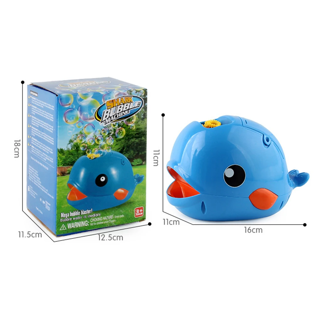 

New Cute Dolphin Automatic Bubble Machine Soap Bubble Blower Outdoor Kids Child Beach Swimming Educational Toy For Kids