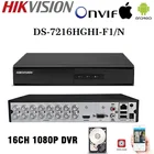Hikvision английская версия DS-7216HGHI-F1  N 1080P 16-канальный CCTV XVR для аналоговойHDTVIAHD  IP камеры безопасности 1SATA