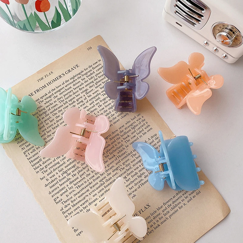 Хороший подарок на день матери заколка для волос с бабочкой поймать Grap сзади