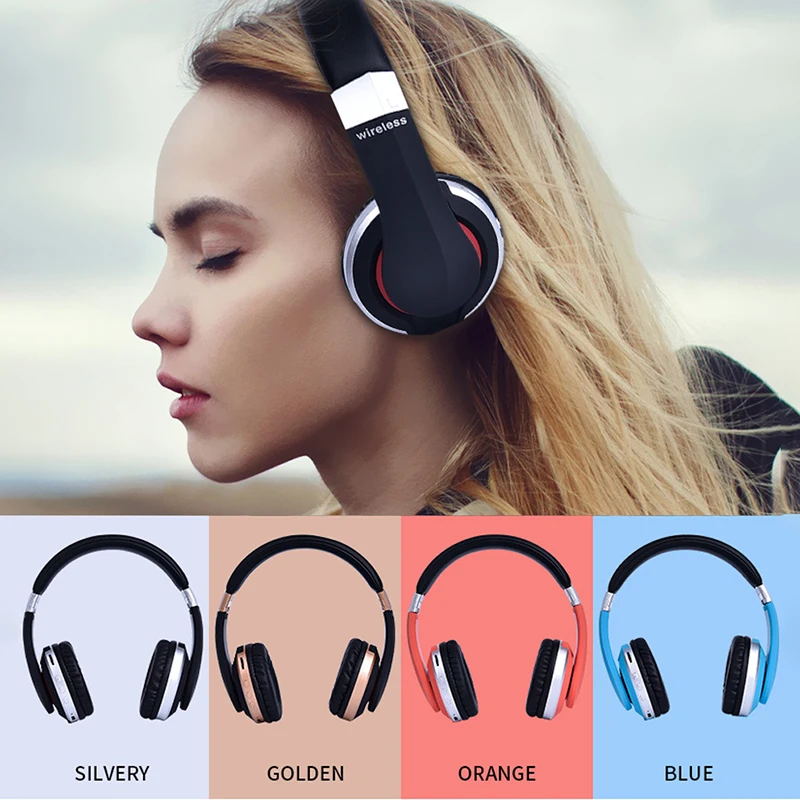 HD Stereo Headphone Bluetooth 5.0 Music Sports Headset Support SD Card with Mic for XiaoMi iPhone Sumsamg Tablet Trend Earphones |