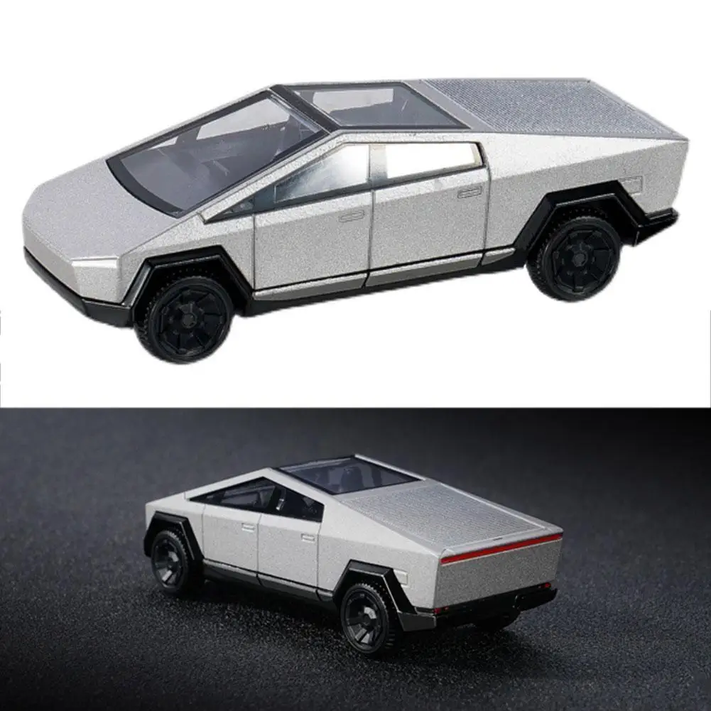 

1/64 Cybertruck Diecast Replica Model Car Silver Car model For Boy Gift H6I1