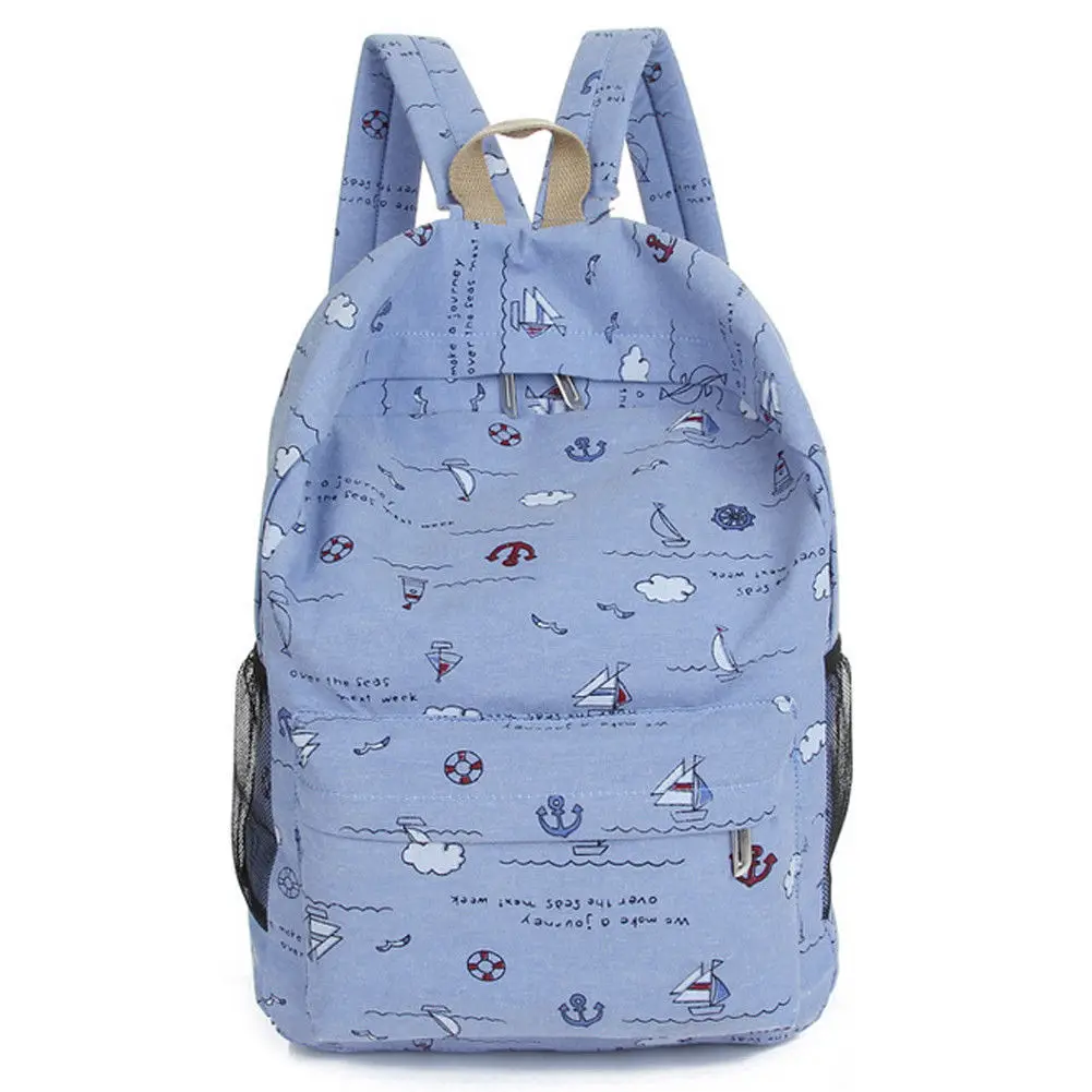 

New Fashion Women Canvas School Bag Girl Cute Backpack Travel Rucksack Shoulder Bags