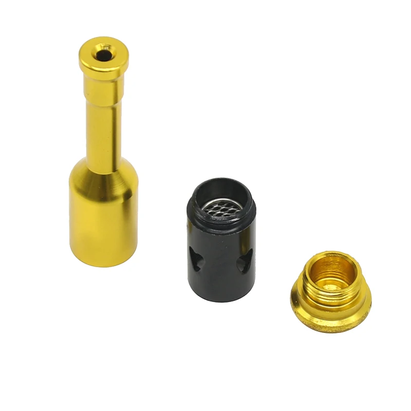 1 шт. Модная креативная портативная трубка для курения из алюминиевого сплава