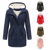 2021 fashion winter jacket women hooded jacket zipper button cotton down jacket ladies thicken warm jacket outdoor leisure