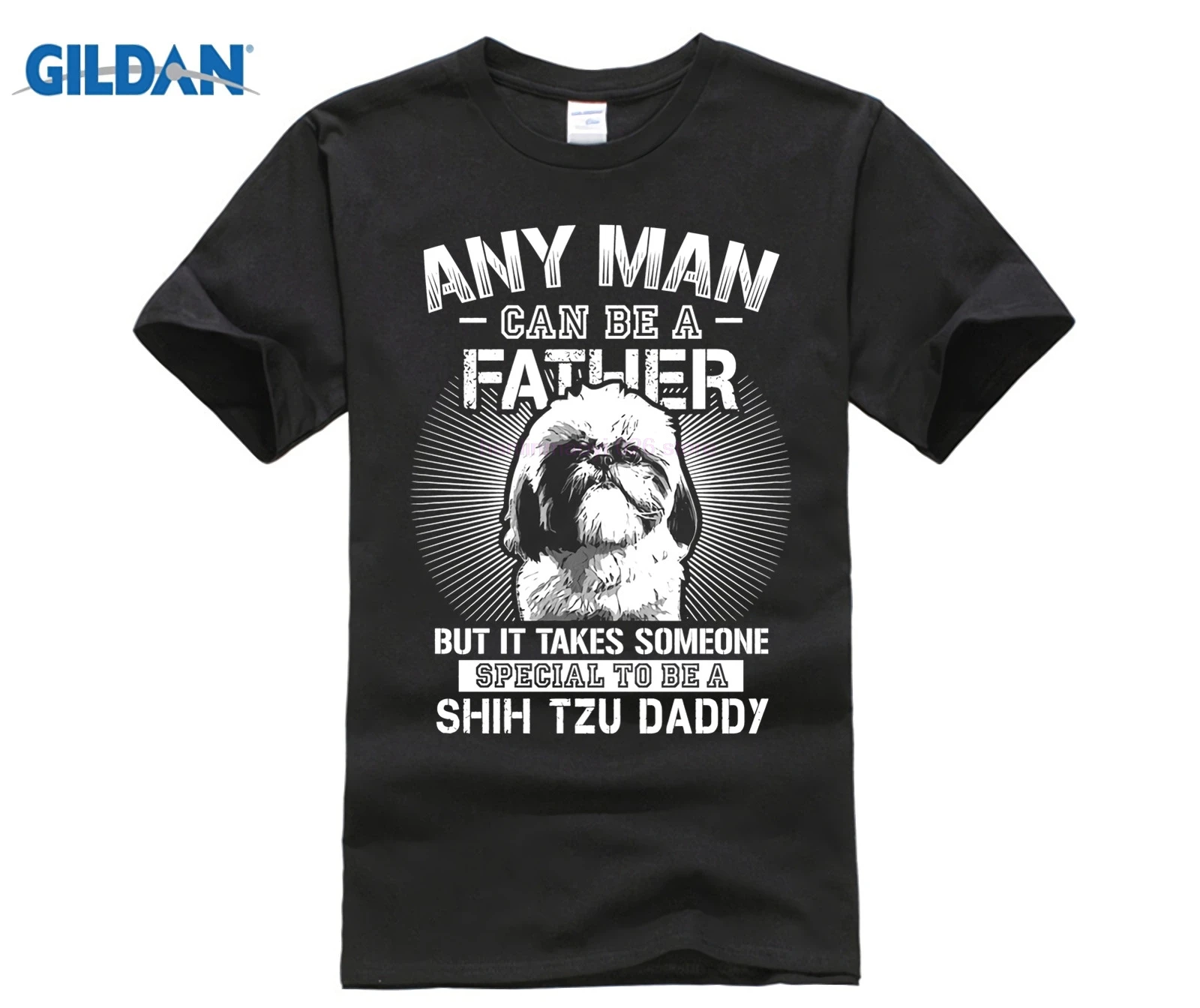 Любой мужчина может быть папой особенным чтобы Ши тцу папы рубашки|Мужские