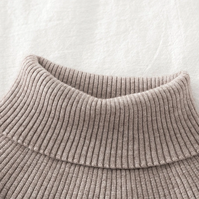 Женская водолазка в рубчик трикотажный накладной воротник зимний ветрозащитный