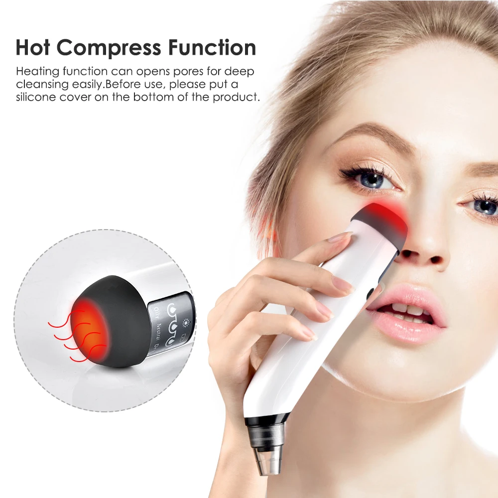 Electric black head remover Vacuum Suction Point Noir Acne Pimple Extractor Blackhead Remover Tool Facial Pore Cleaner Machine | Красота и