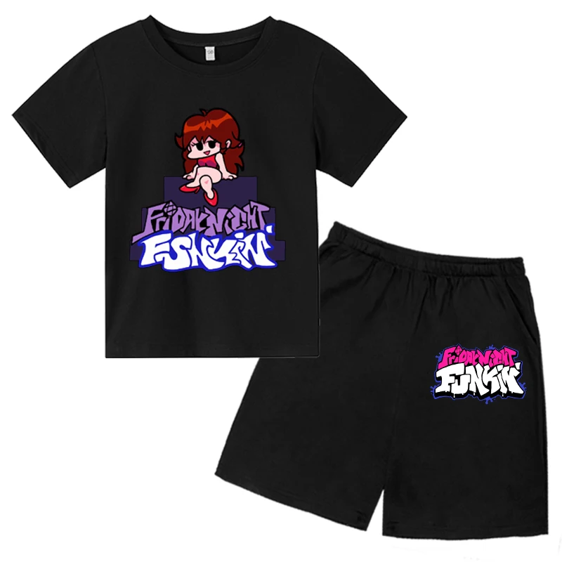 

Friday Night Funkin Childrens Short Sleeve Sportswear Boys And Girls Short Sleeve And Shorts Casual Fashion Childrens Sportswear