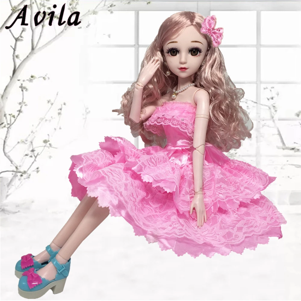 Объект для девочки 60 см Кукольное платье кружевная юбка красивое принцессы