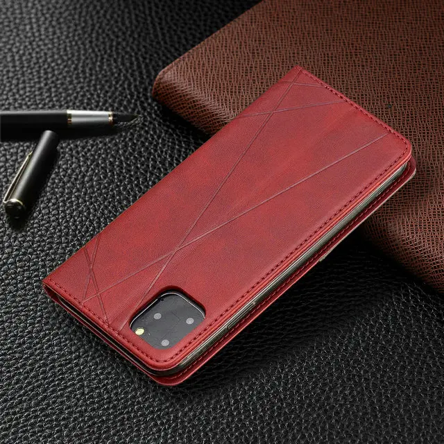 Роскошный кожаный чехол в клетку для iPhone 11, iPhone 11 Pro Max, чехол-кошелек Etui для iPhone 11 Pro, чехол для iPhone11 11Pro, чехол