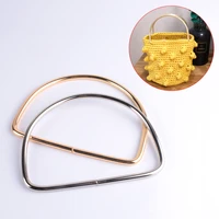 metal d shape handle 12 5cmdiy purse handbag handle simple iron wire handle for sale