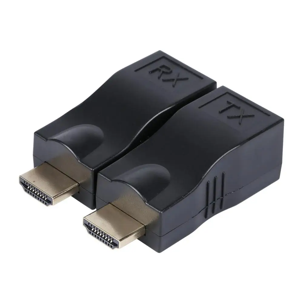 1 пара 4K 1080P 3D HDMI к RJ45 сетевой кабель удлинитель Cat 5e/6 Ethernet адаптер для HDTV GT |