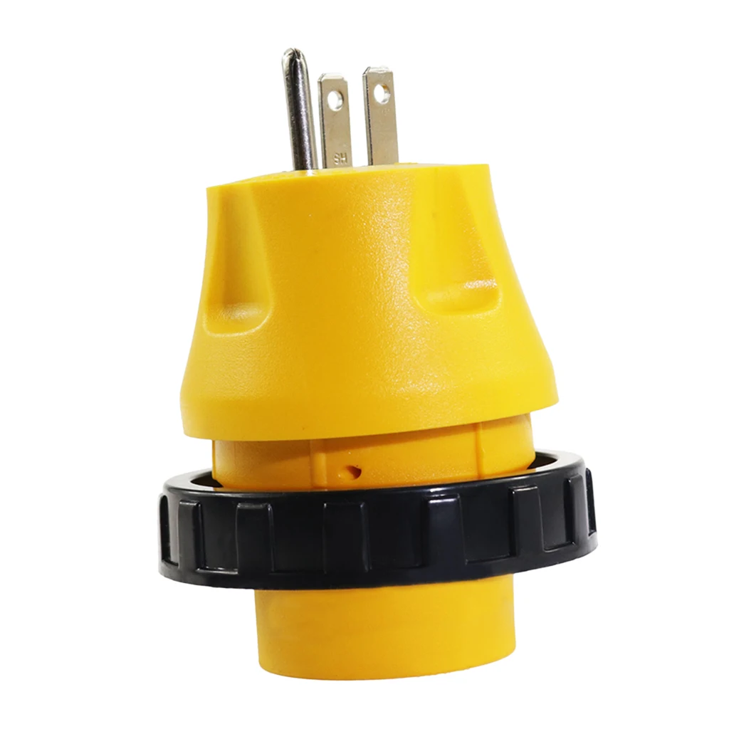 

RV Power Cord Adapter 15 Amp Male to 30 Amp Twist Lock Female Trailer
