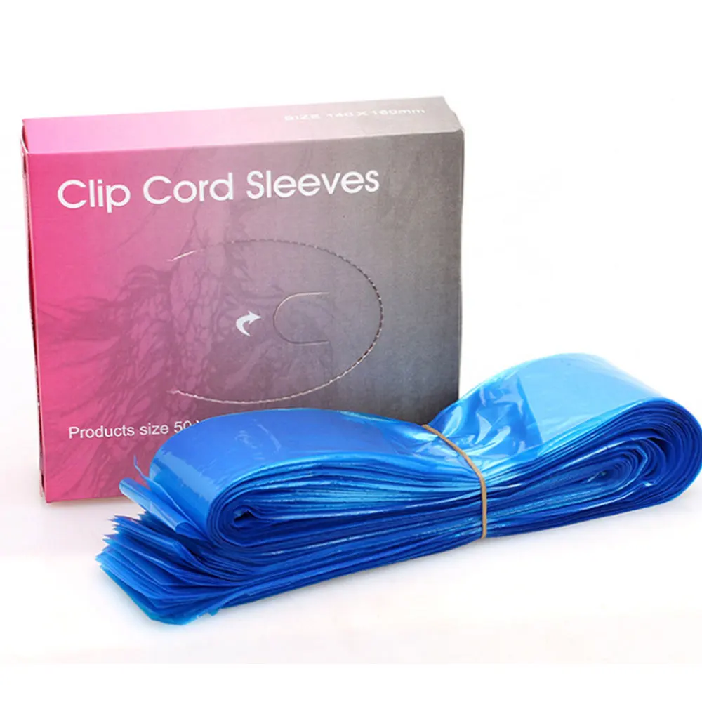 

150/200pcs Tattoo Clip Cord Line Bags Disposable Tattoo Machine Hook Line Protection Bag Durable Senior Tattoo Accessory