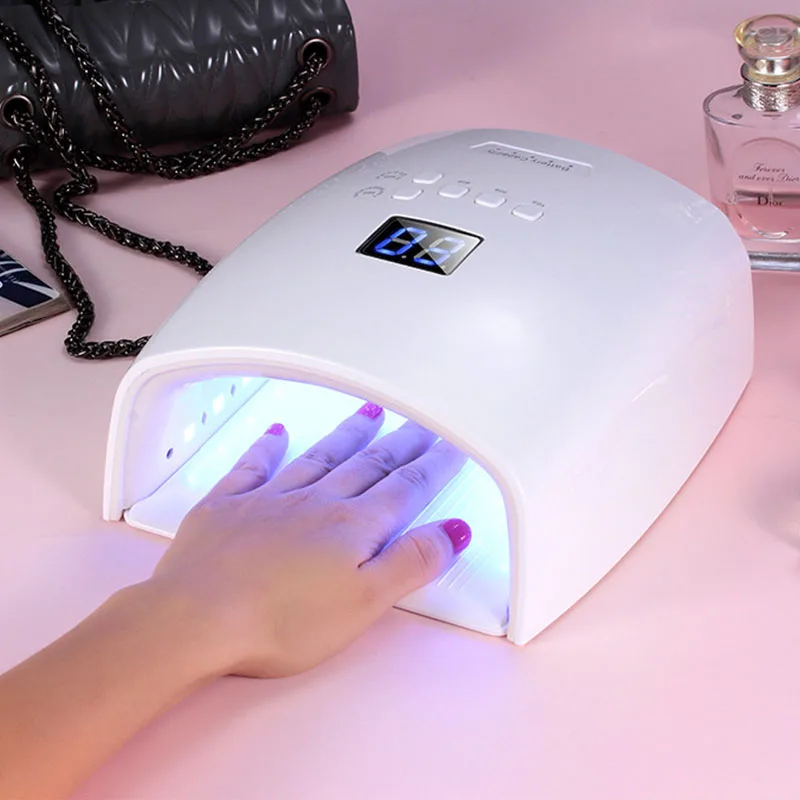 

7800mAh Rechargeable Nail Lamp UV LED 48W Wireless Gel Polish Dryer S10 Nail Baker Pedicure Manicure Light Nail LED Lamp