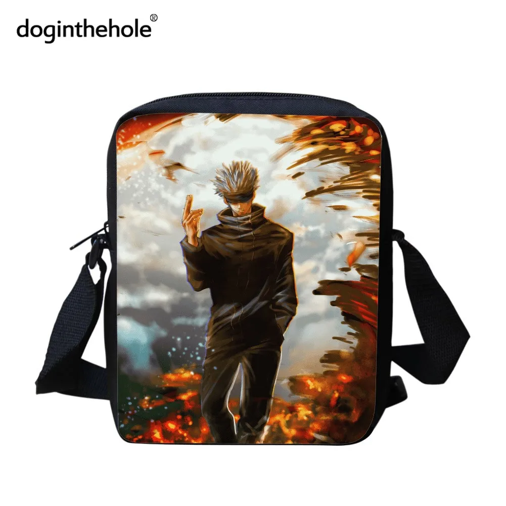 

Doginthehole Original Messenger Female Bag Casual Shoulder Anime Jujutsu Kaisen Gojo Satoru Crossbody Bag For Kids Small Satchel