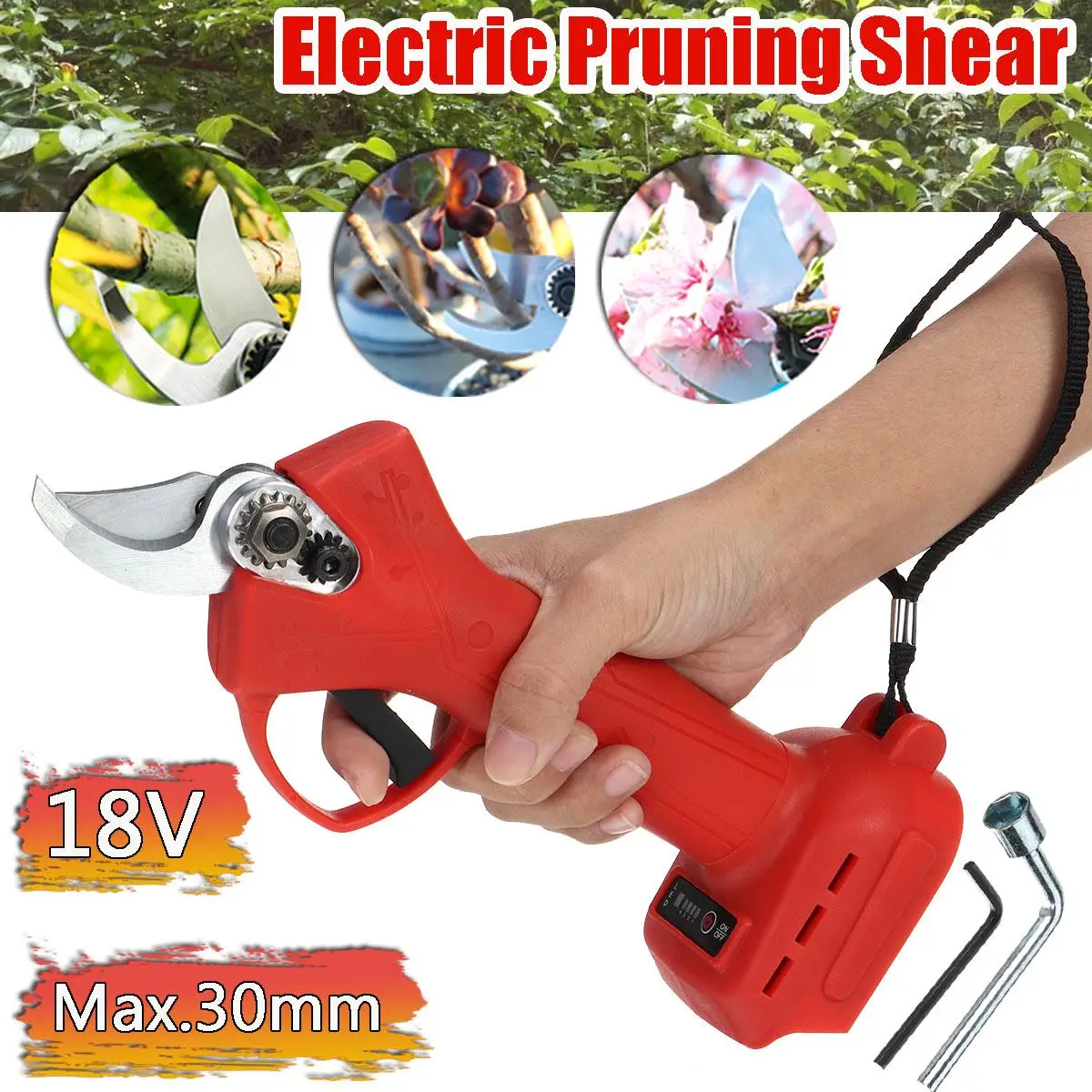 

18V Cordless Electric Pruning Shears Fruit Tree Pruning Tool Secateur Without Battery Branch Cutter for Makita 18V Battery