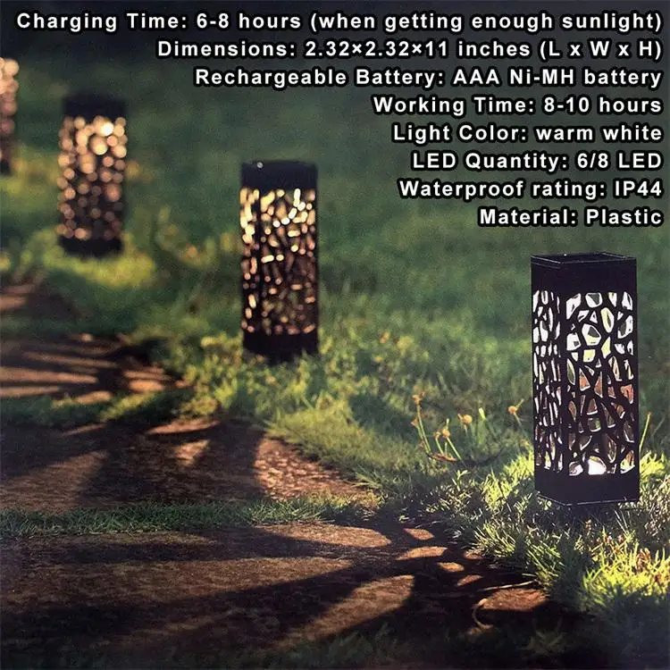 1 шт. светодиодный светильник на солнечной батарее для наружной