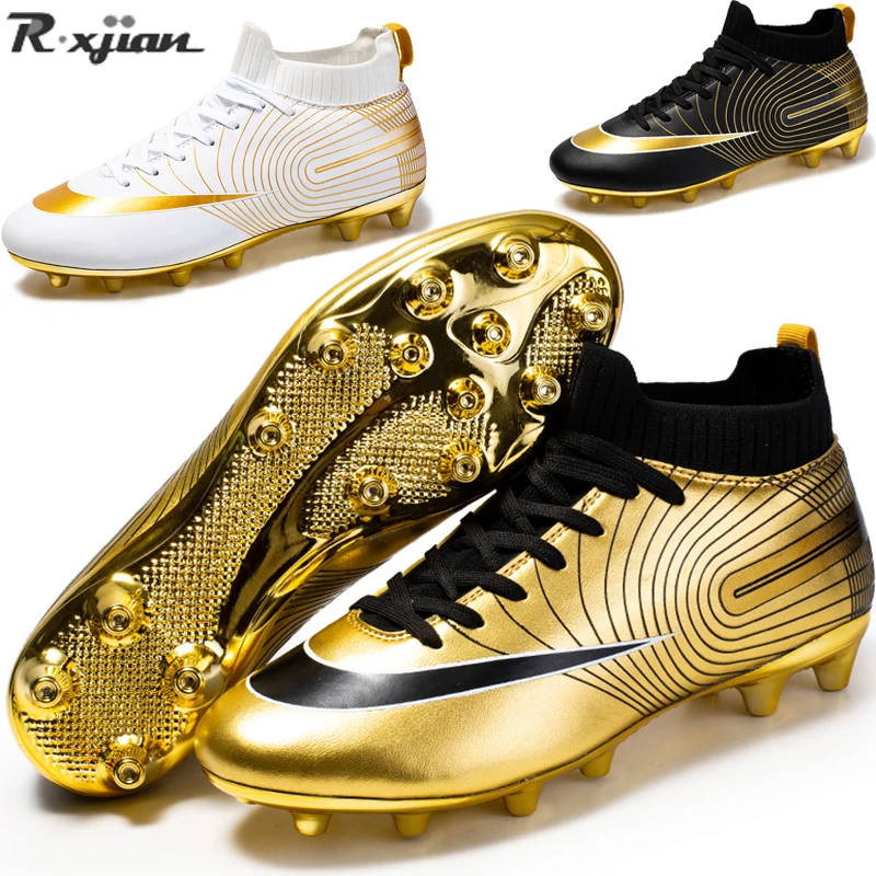 

R.Xjian новые уличные профессиональные мужские футбольные туфли с шипами детская спортивная обувь с шипами высотой до щиколотки