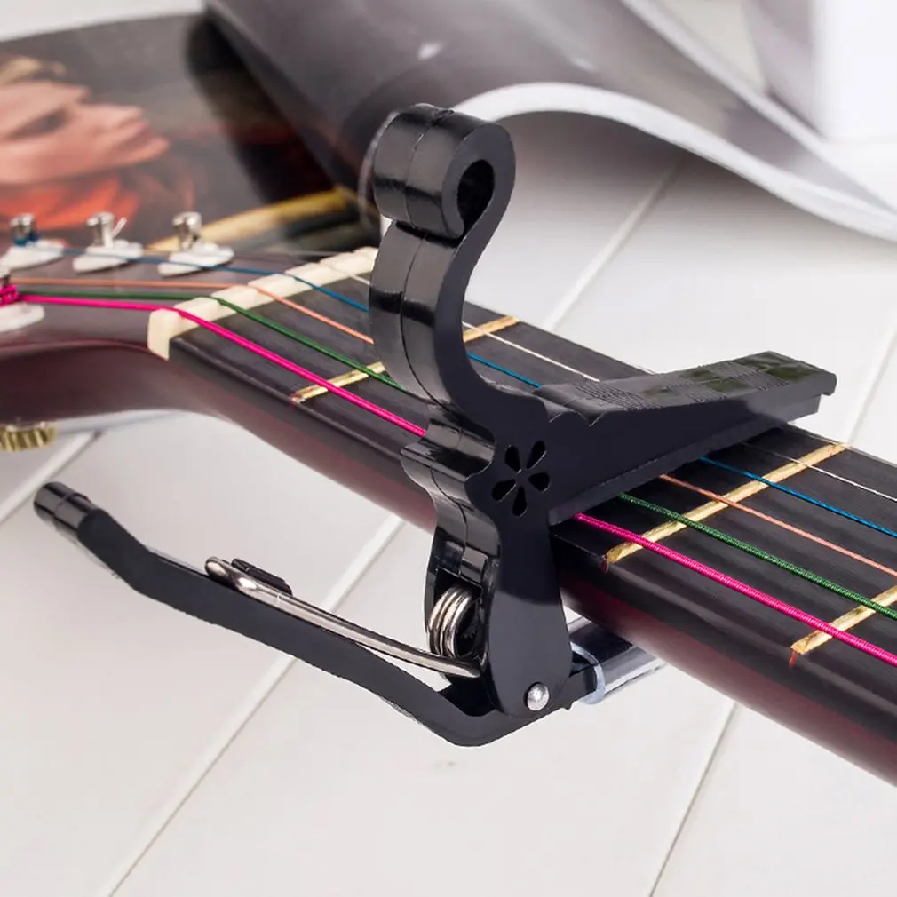 

High Quality Aluminium Alloy Guitar Capo Guitar Accessories Quick Change Clamp Key Acoustic Classic Tone Adjusting Guitar Parts