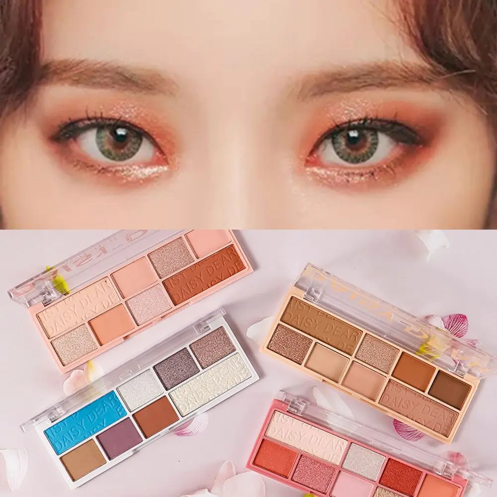 

Beauty Waterproof Cosmetic Long Lasting Eye Makeup 8 Colors Matte Shades Matte Eyeshadow Palette Glitter Eye Shadow